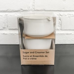 New In Box White Starbucks Sugar And Creamer Set
